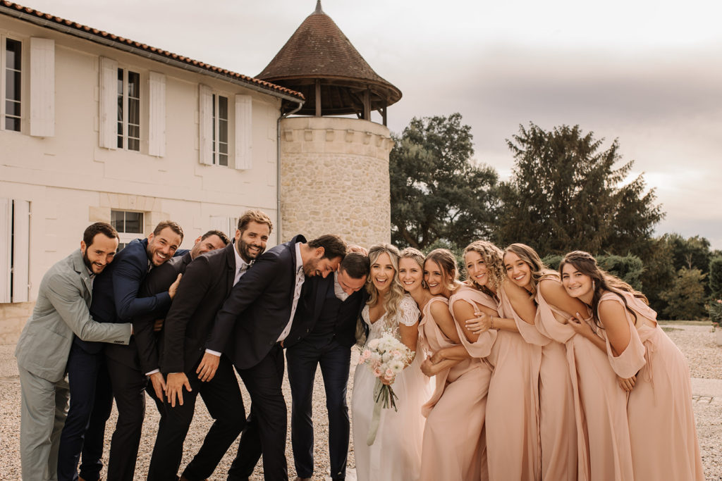 photo de groupe mariage